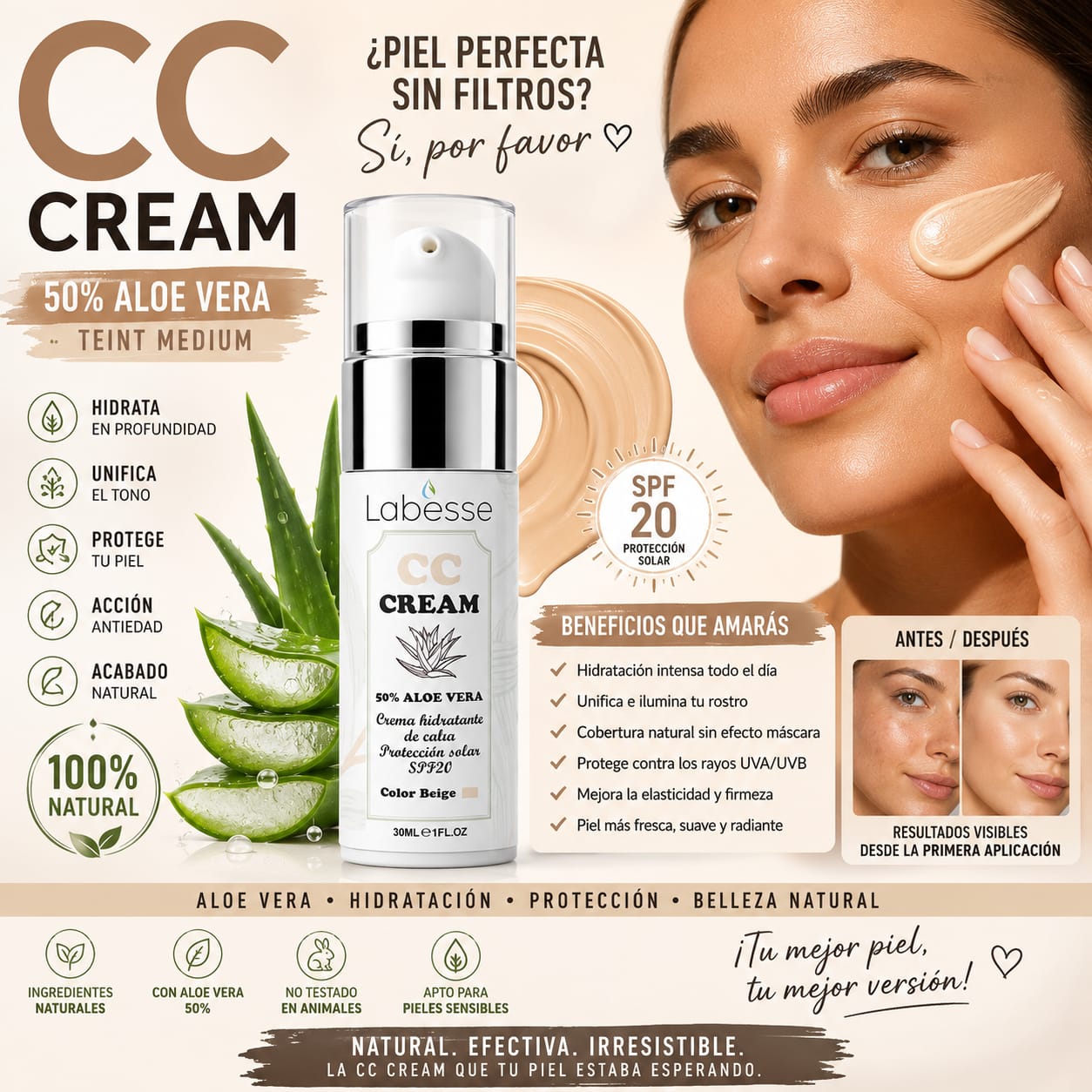 Cc crema de aloe vera - Imagen 2